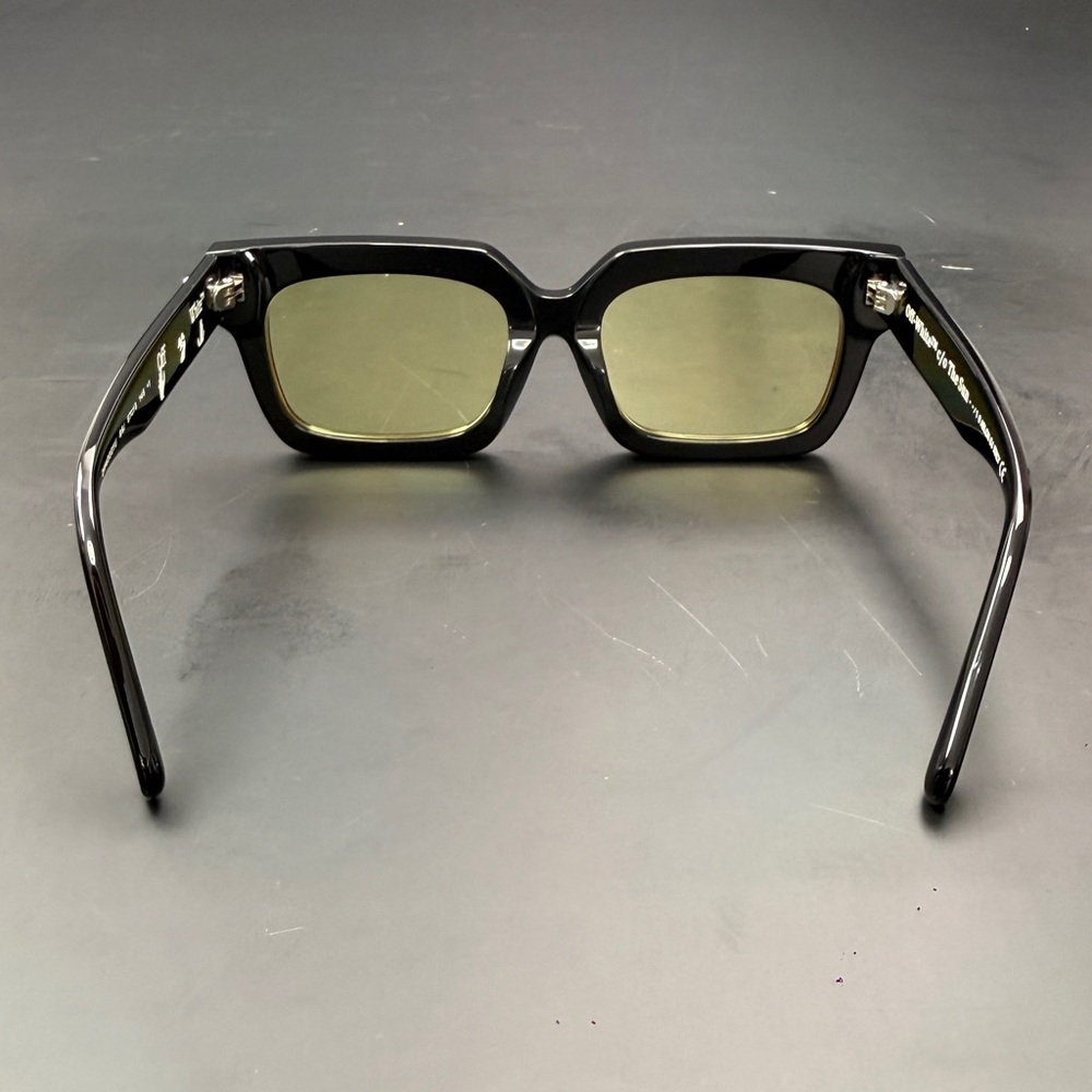 Off-White Black Sunglasses with Yellow Lenses - Picture 5 of 7